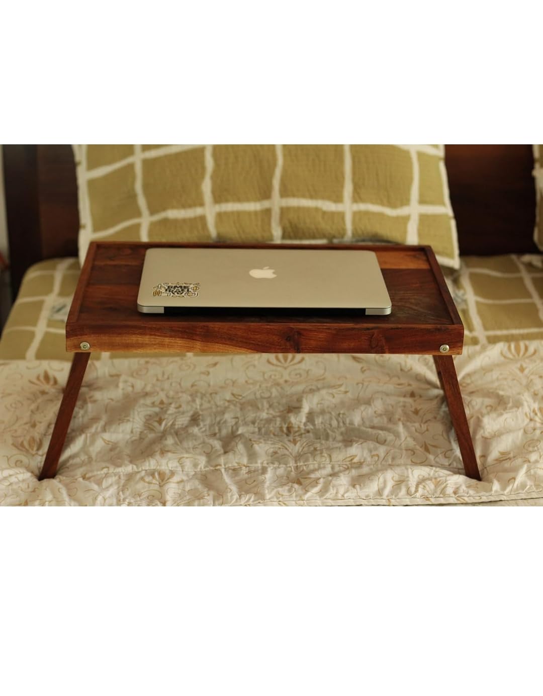 Wooden Multipurpose Solid Tray Table, lapdesk for Writings Foldable