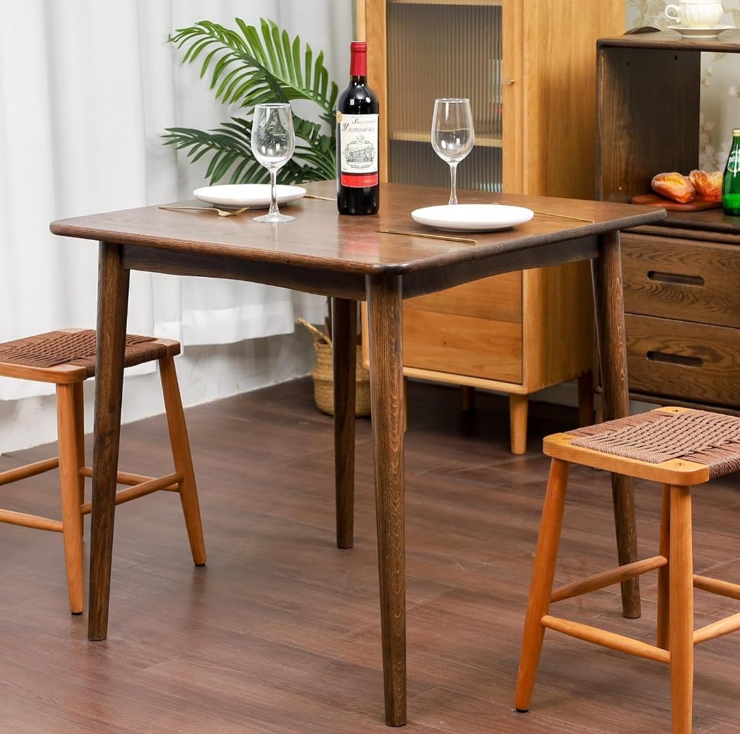Solid Wood Dining Table - Dark Brown - additional view