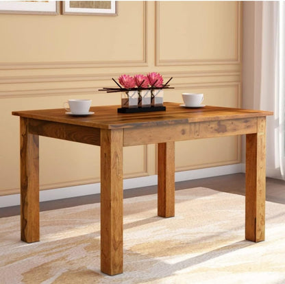 Rustic Solid Wood Dining Table - main view