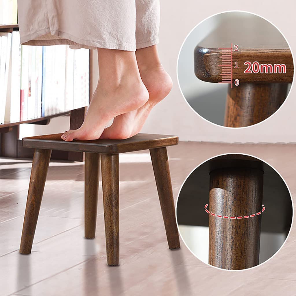 Solid Sheesham Wood Sitting Stool - 10 Inch - additional view