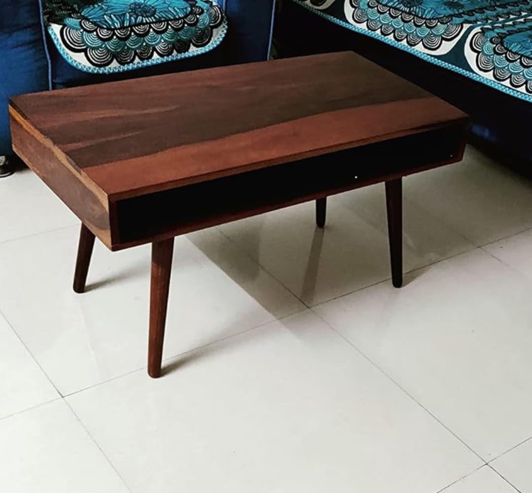 Solid Wood Center/Coffee Table with Storage - main view