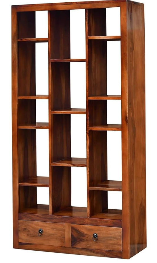Umark Wooden Display Unit with Multiple Compartments, 140 x 86 x 30