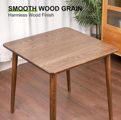 Umark Rustic Wooden Dining Table, Farmhouse Style, Dark Brown