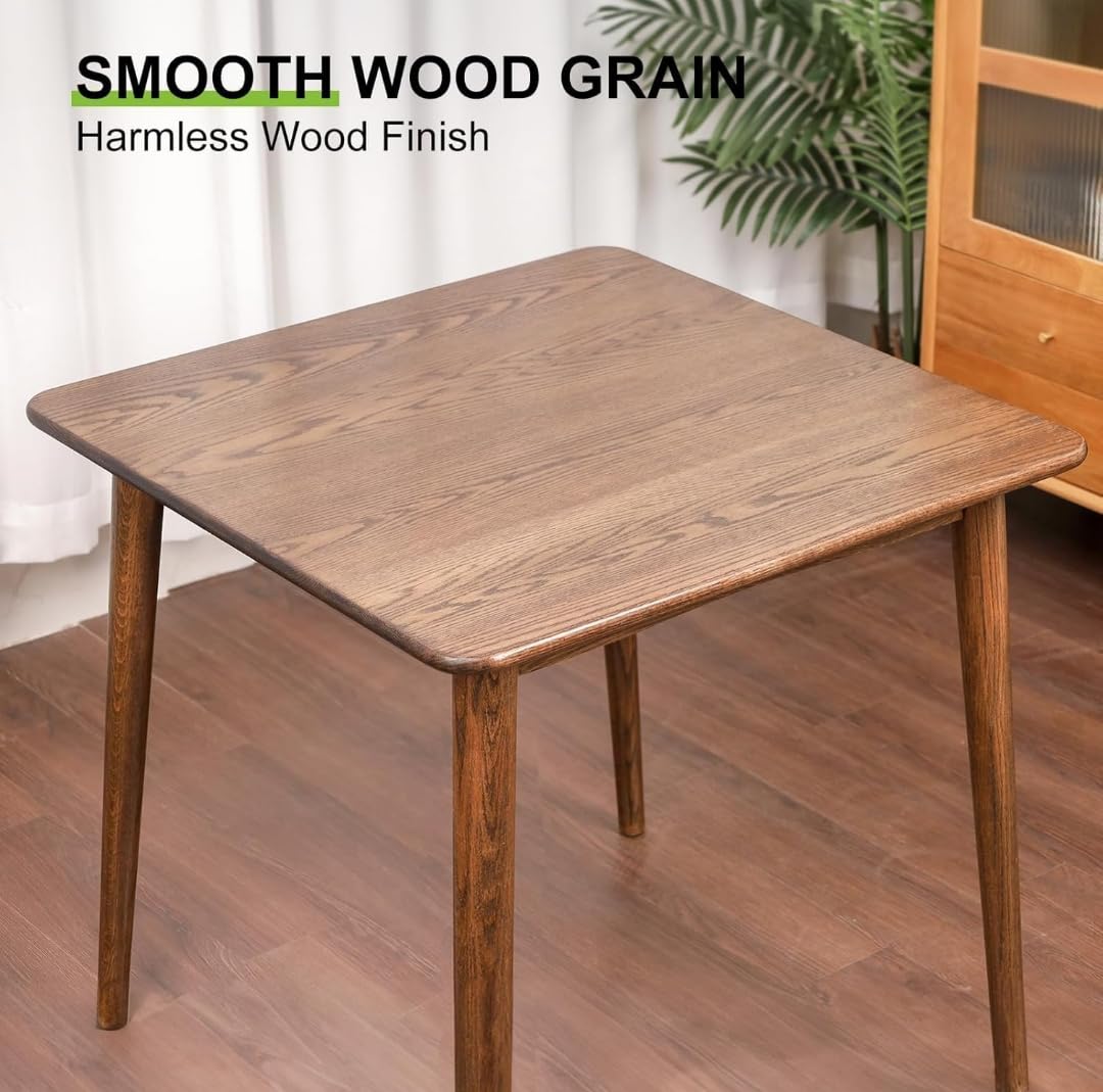 Solid Wood Dining Table - Dark Brown - additional view