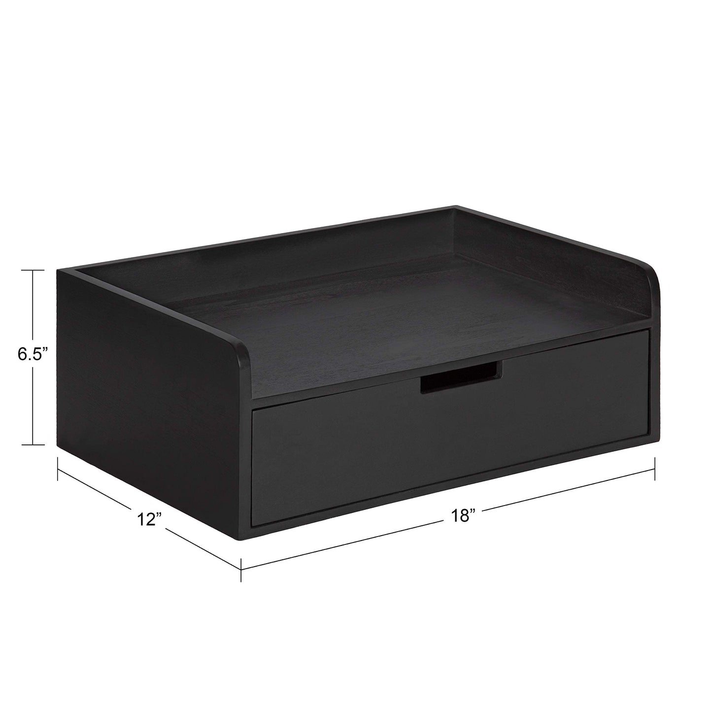 Umark Floating Wall Shelf Side Table with Drawer - Bedside