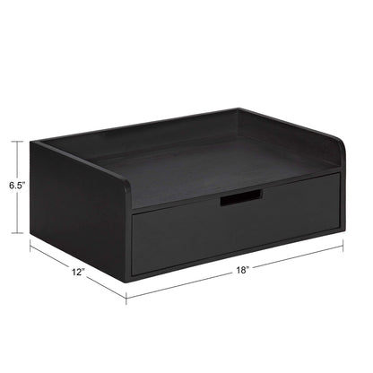Umark Modern Floating Wall Shelf Side Table with Drawer, Wall Mounted