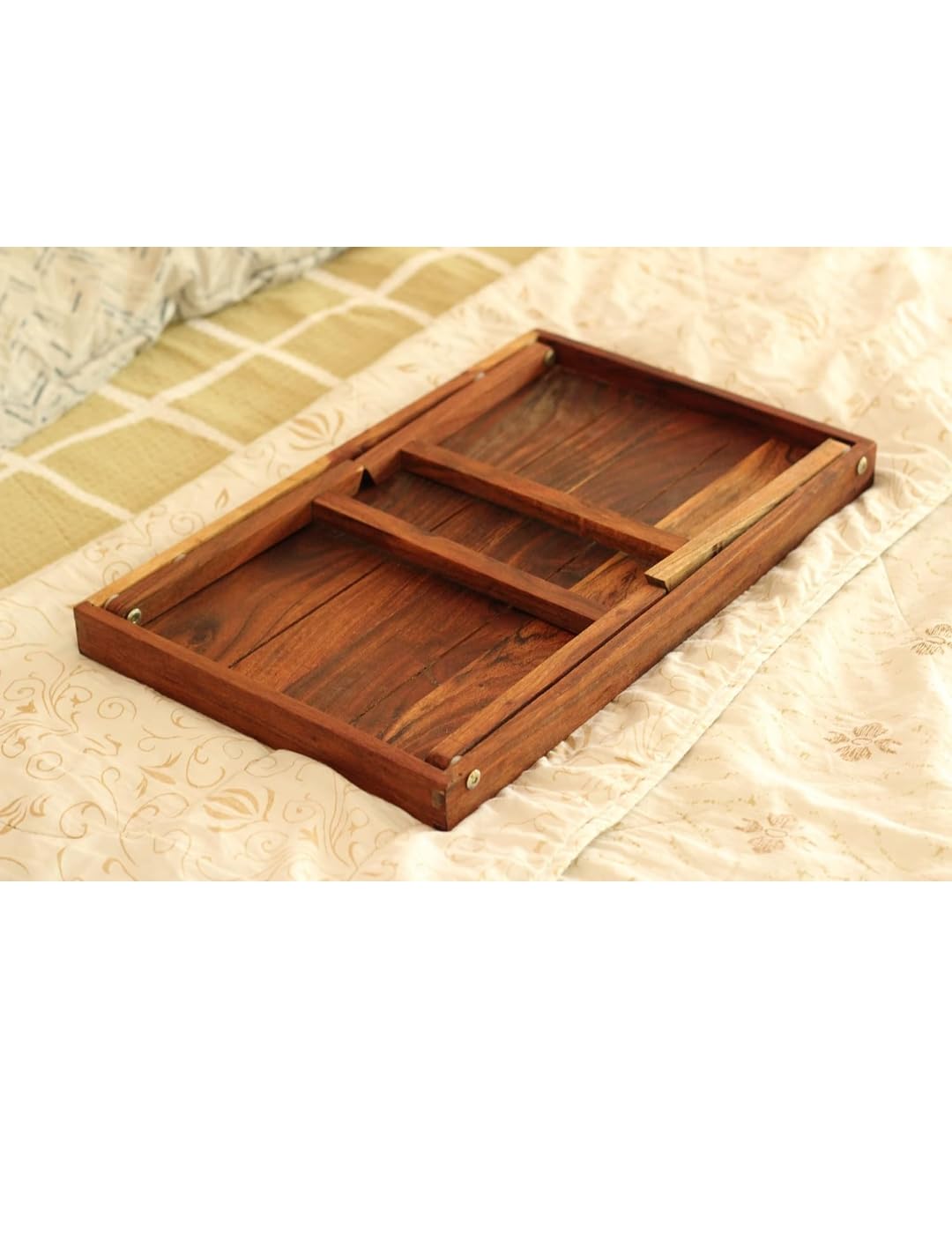 Wooden Multipurpose Solid Tray Table, lapdesk for Writings Foldable