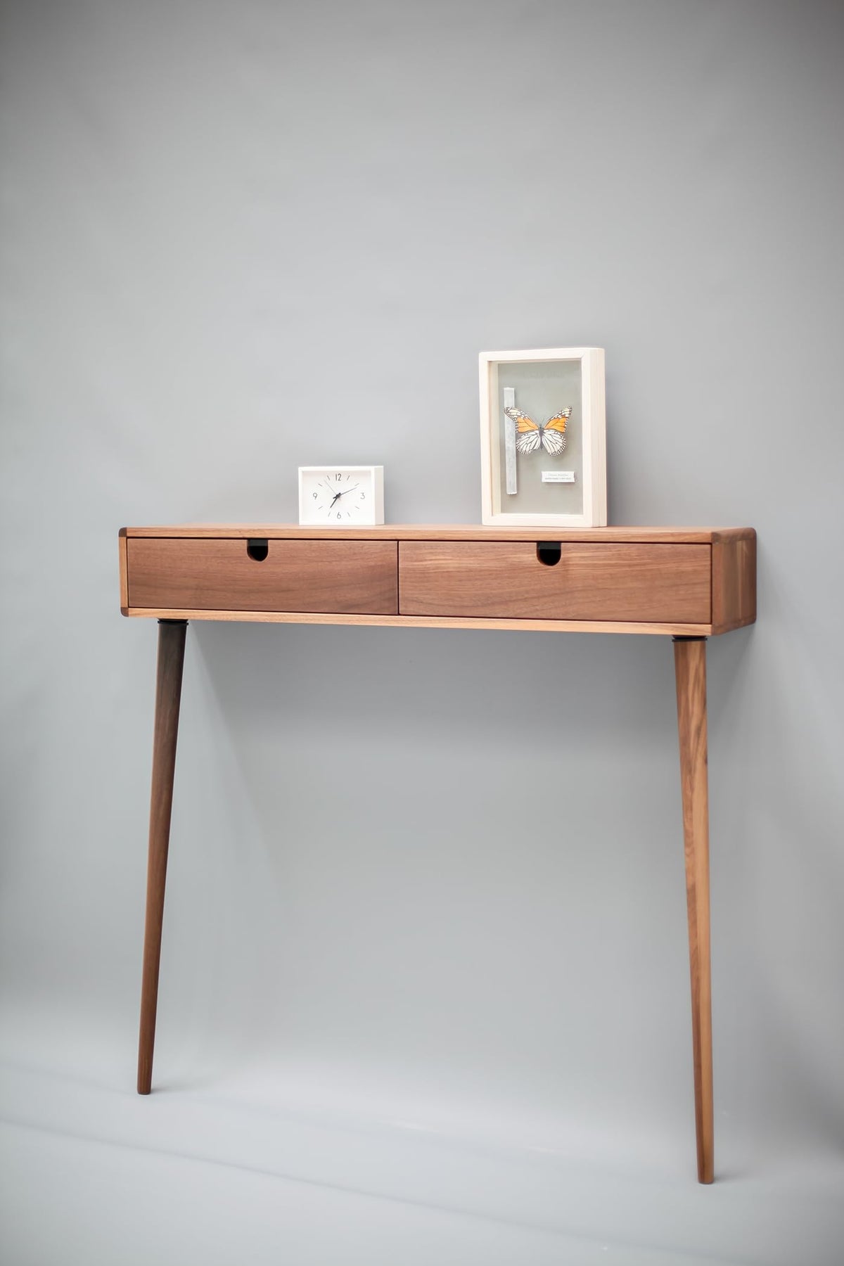 Console Hallway Table - Walnut, 2 Drawers - main view
