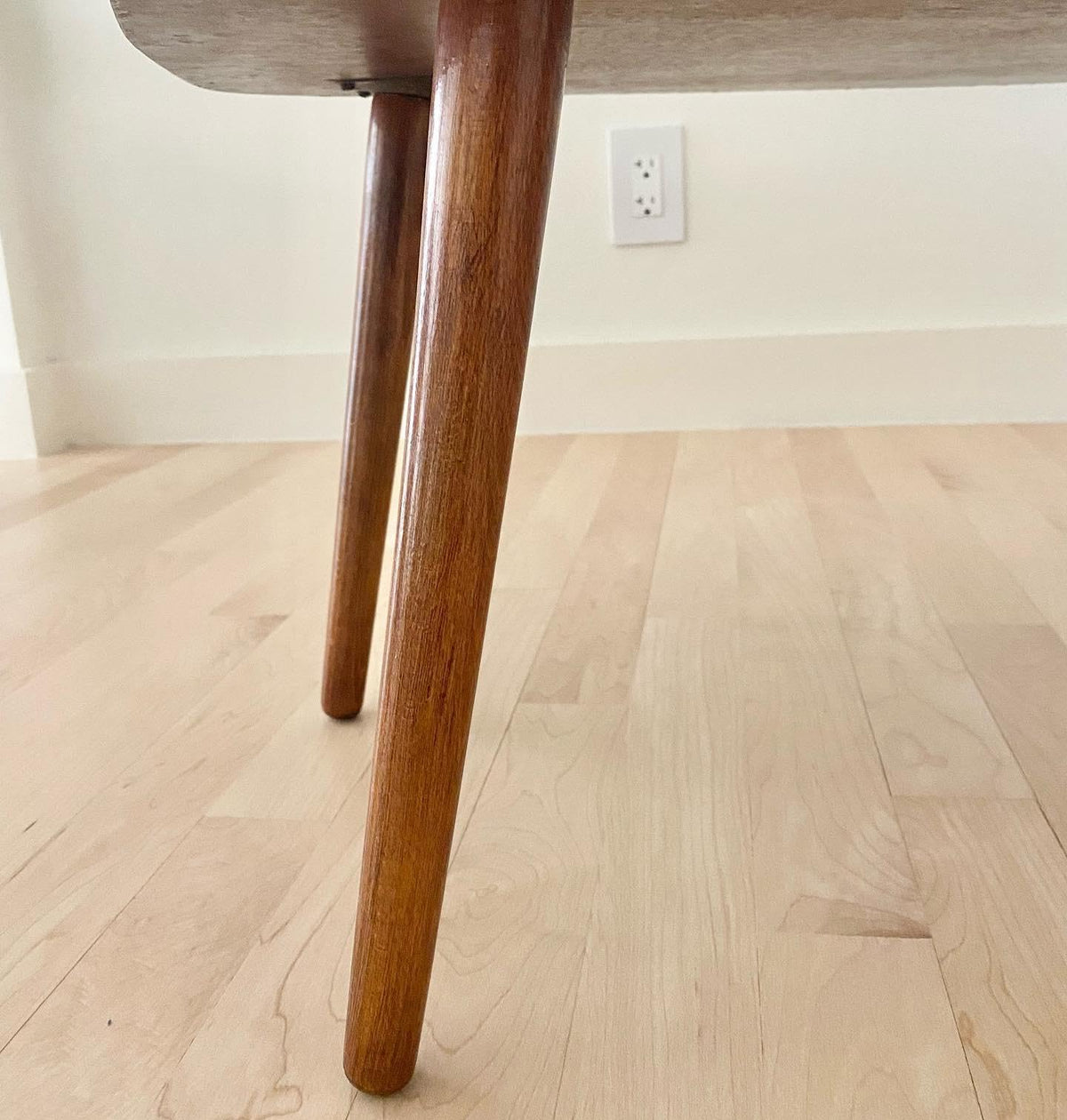 1960s Mid-Century Oak Wood Coffee Table - additional view