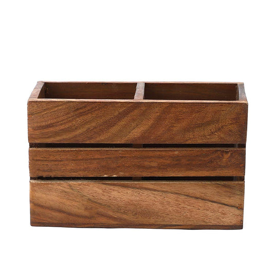 Umark Sheesham Wood Kitchen Utensil & Cutlery Holder Stand