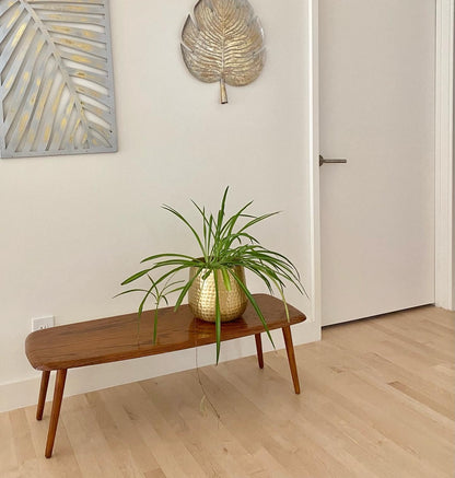 1960s Mid-Century Oak Wood Coffee Table - additional view