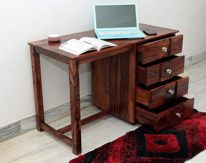 Umark Sheesham Wood Computer Study Table with 4 Drawers