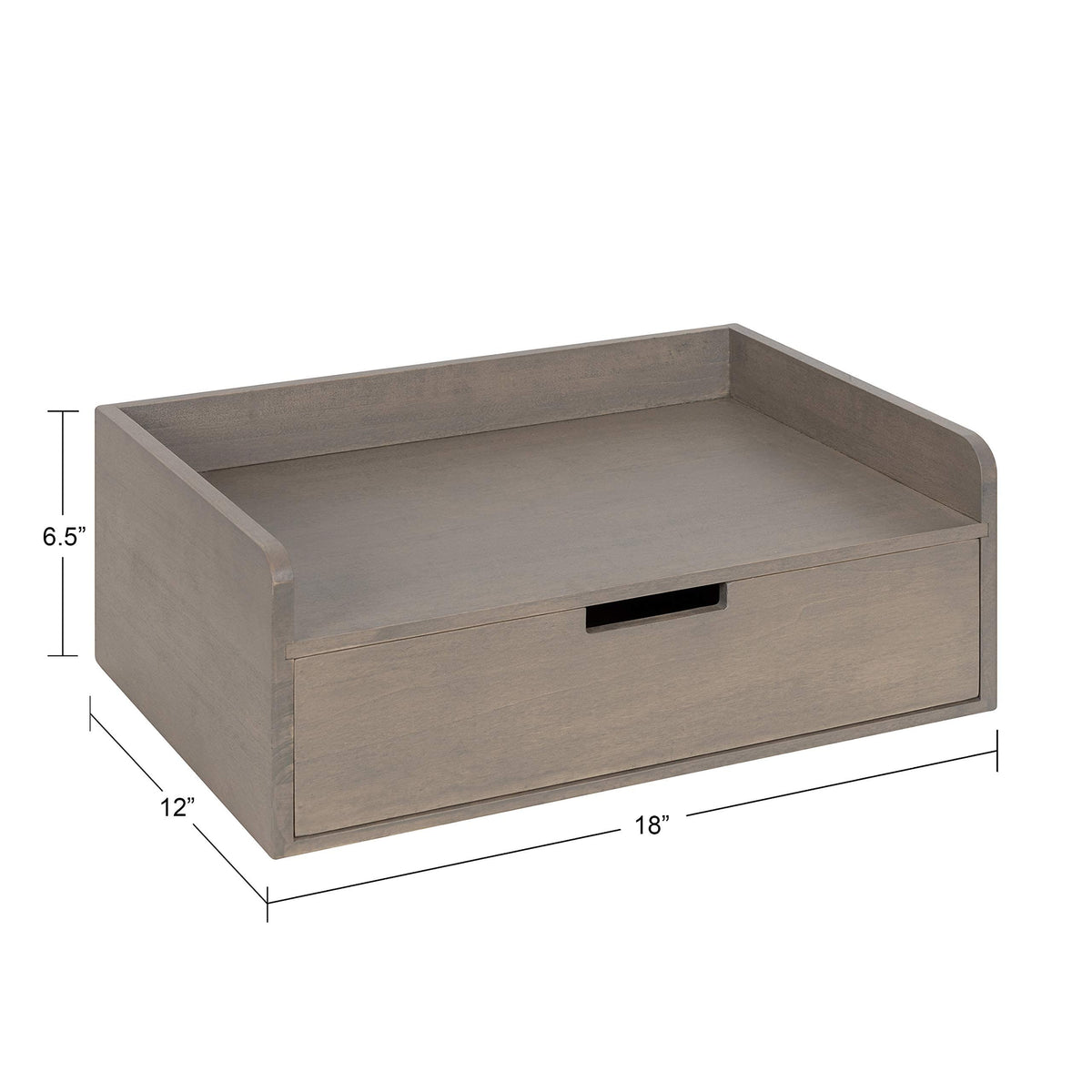 Umark Modern Floating Wall Shelf Side Table with Drawer, Wall Mounted