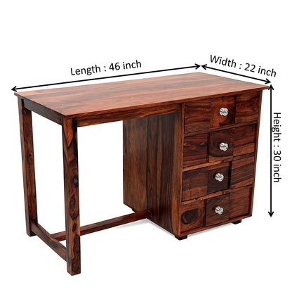 Umark Sheesham Wood Computer Study Table with 4 Drawers