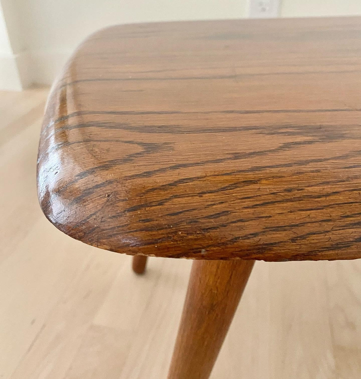 1960s Mid-Century Oak Wood Coffee Table - additional view