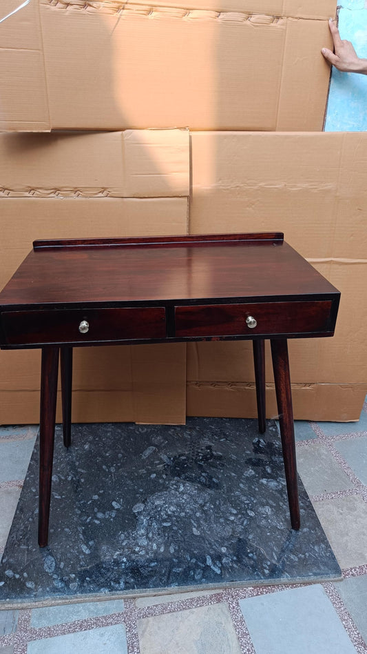 Umark Sheesham Wood Study Table with 2 Storage Drawers