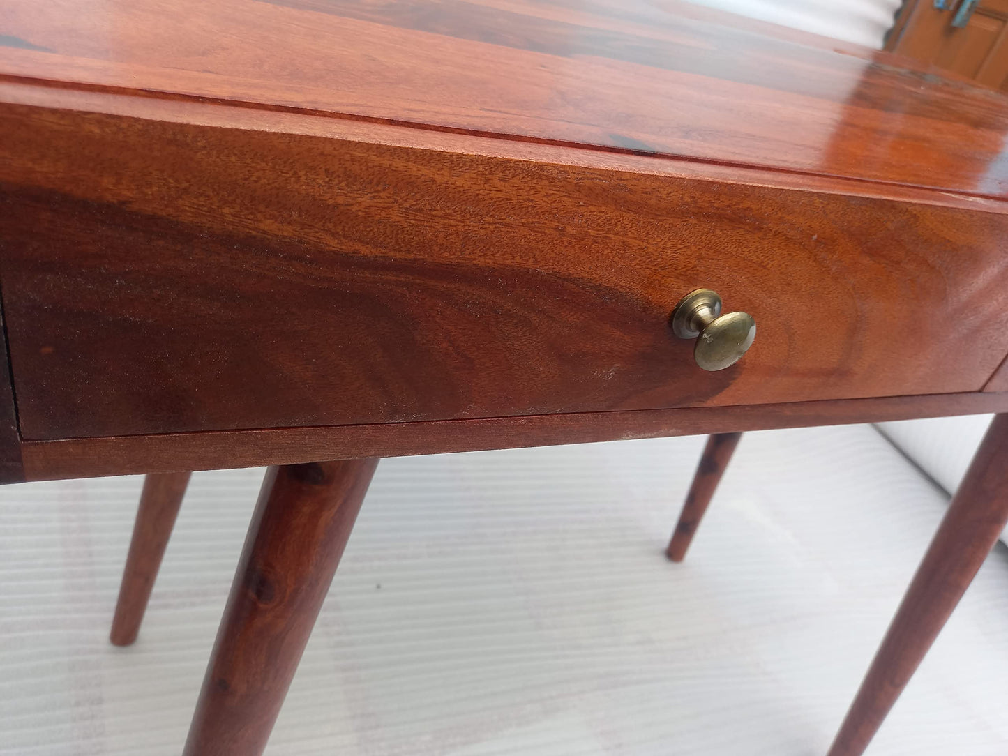 Umark Sheesham Wood Study Table with 2 Drawers & Open Storage