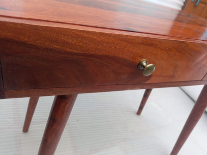 Umark Sheesham Wood Study Table with 2 Drawers & Open Storage