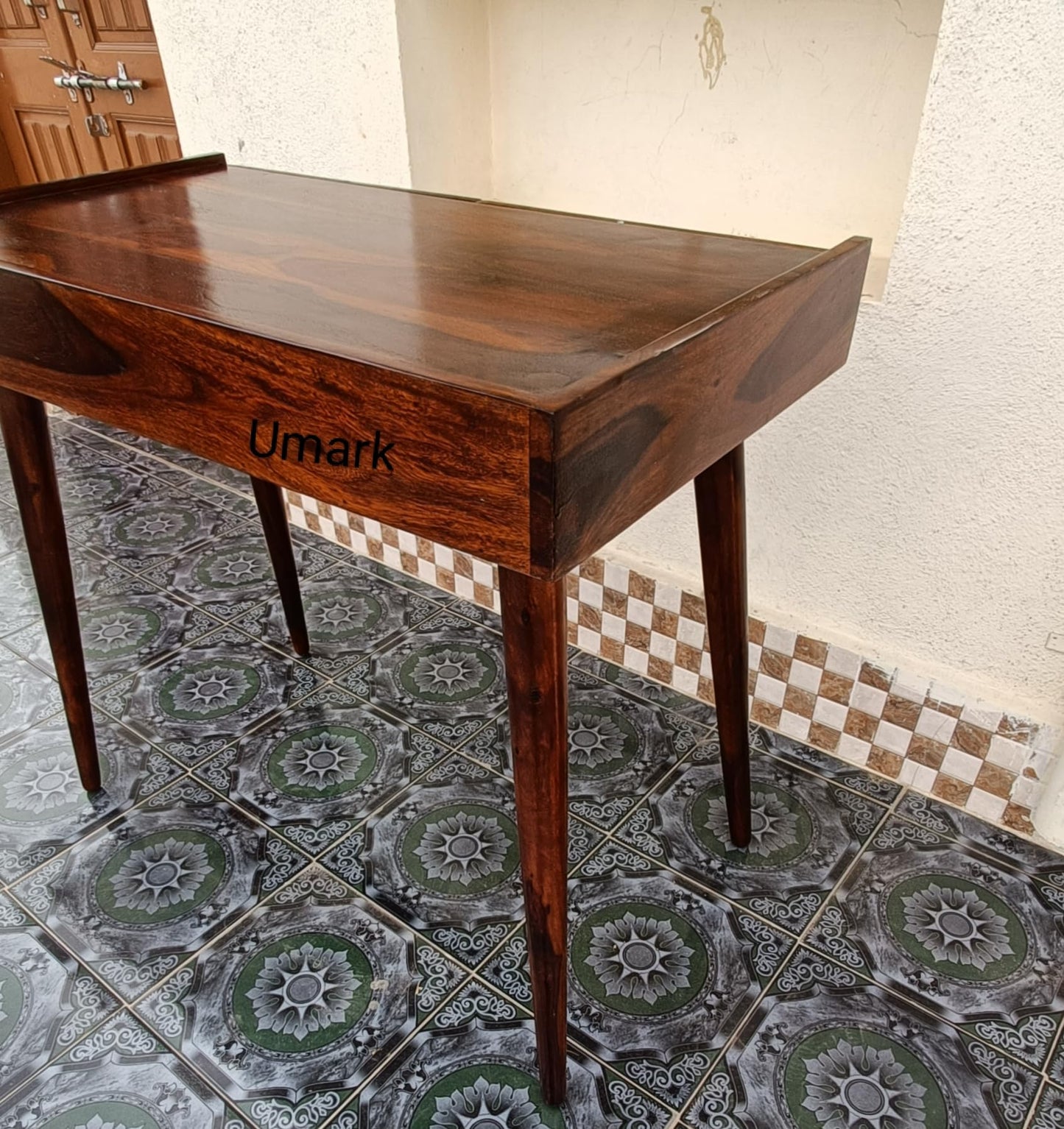 Umark Sheesham Wood Multipurpose Study Table with 2 Storage Drawers